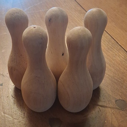 Set unfinished wooden - of,