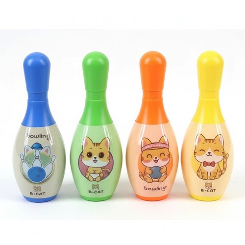 Kids cartoon bowling set - bowling, set–6