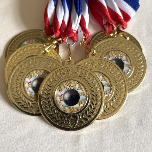 Ten pin bowling - ten, medals