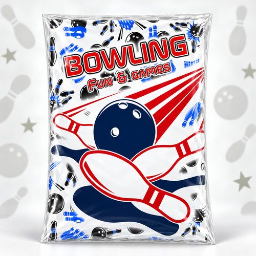 Ten pin bowling party bags - pin,