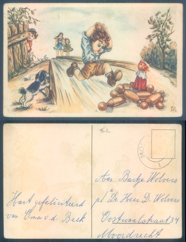 Postcard comic illustration - postcard,