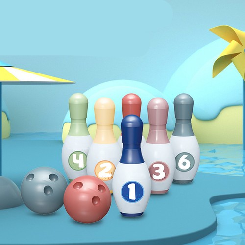 Kids bowling toy set pins - bowling, 6