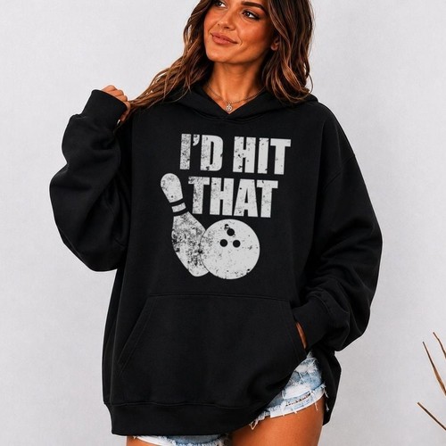 Bowling pin and ball hoodie - bowling,