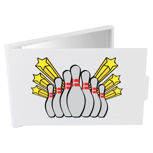Bowling pins compact makeup - compact,