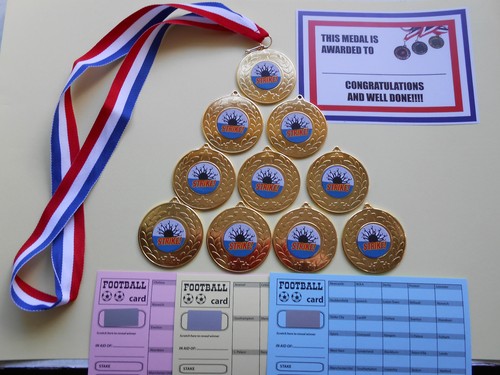 Ten pin bowling medals - ten, x