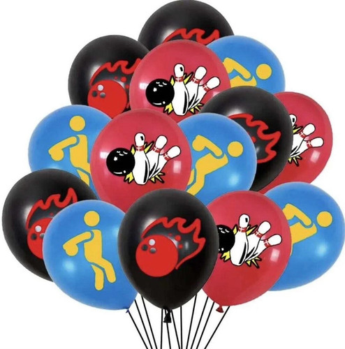 Bowling x10 balloons - balloons, birthday
