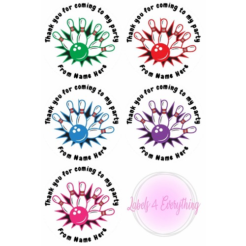 Personalised bowling party - personalised,