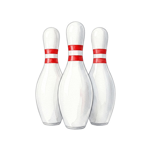 Bowling pins self adhesive - self,