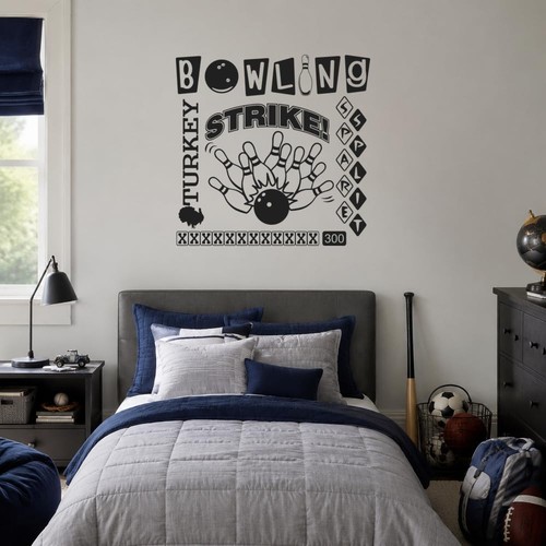 Bowling sayings decal art - sayings,