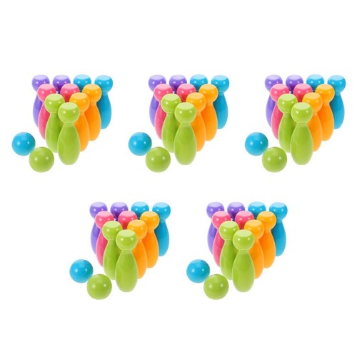 Multicolor kids bowling set - multicolor,