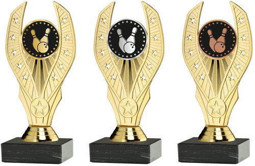 Ten pin bowling gold - ten,