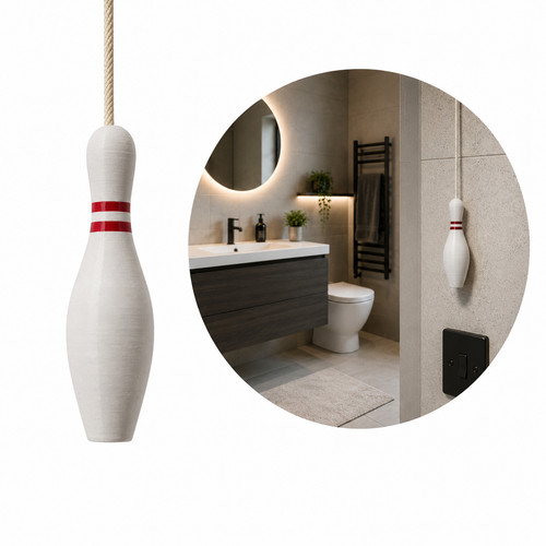 Bowling pin light pull blind - light,