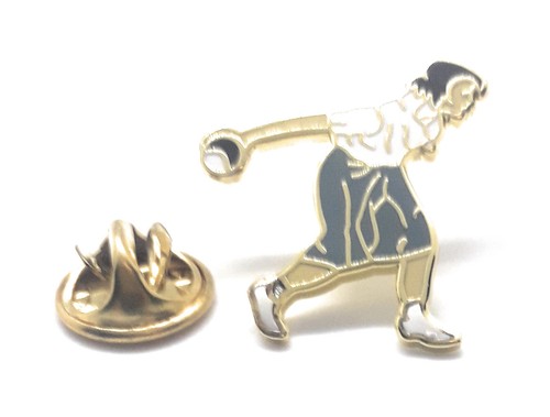 Lady bowler lapel pin - lady,