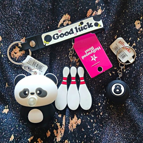 Keyring bundle panda bowling - panda,