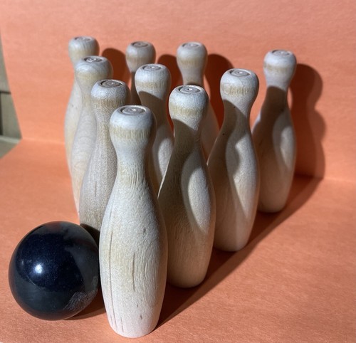 Mini bowling pin - pin, 3.5"