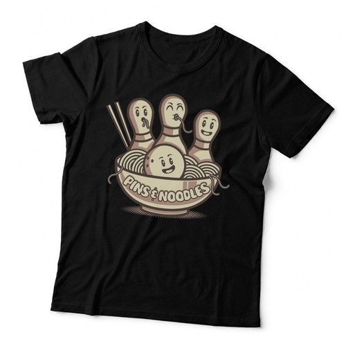 Bowling ball pins in - &, ramen