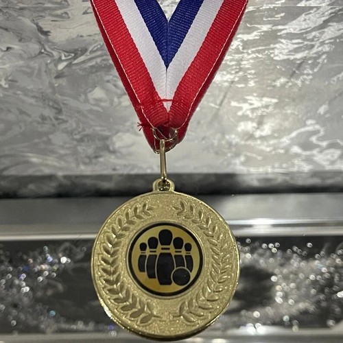 Ten pin bowling party medals - ten,